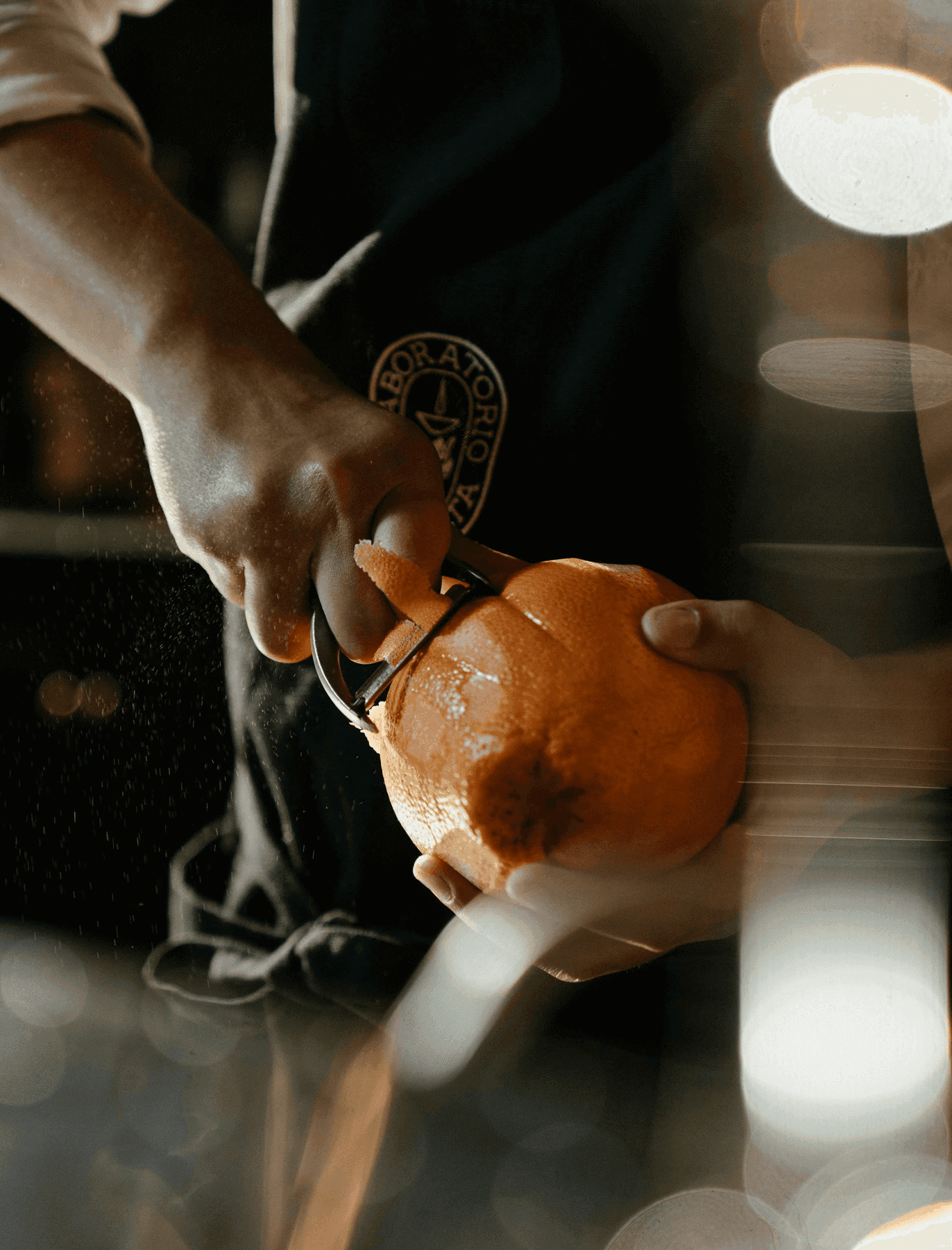 Bartender with fruit